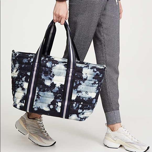 Think Royln Handbags - NWT Denim Tie Dye Weekender Tote Bag